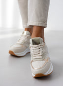 Sneakers flatforms με ύφασμα
