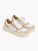Sneakers με εξωτερικό φερμουάρ Xti 142575 - Μπεζ - thefashionproject.gr - Xti Footwear