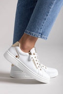 Sneakers με φερμουάρ Xti 143629 - Λευκό/Χρυσό - thefashionproject.gr - Xti Footwear