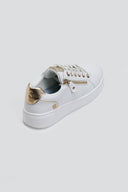 Sneakers με φερμουάρ Xti 143629 - Λευκό/Χρυσό - thefashionproject.gr - Xti Footwear