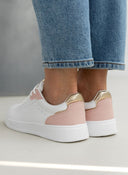 Sneakers με glitter λεπτομέρεια ERYNN - Λευκό/Ροζ - thefashionproject.gr - ERYNN