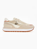 Sneakers με glitter σε συνδυασμούς χρωμάτων - Μπεζ - thefashionproject.gr - ERYNN