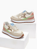 Sneakers με glitter σε συνδυασμούς χρωμάτων - Ροζ - thefashionproject.gr - ERYNN