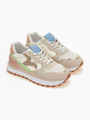 Sneakers με glitter σε συνδυασμούς χρωμάτων - Ροζ - thefashionproject.gr - ERYNN
