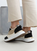 Sneakers με λεπτομέρεια ψάθα ERYNN