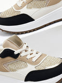 Sneakers με λεπτομέρεια ψάθα ERYNN