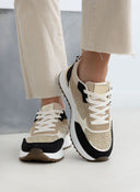 Sneakers με λεπτομέρεια ψάθα ERYNN