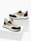 Sneakers με λεπτομέρεια ψάθα ERYNN