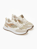 Sneakers με λεπτομέρεια ψάθα ERYNN