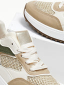 Sneakers με λεπτομέρεια ψάθα ERYNN