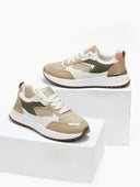 Sneakers με λεπτομέρεια ψάθα ERYNN