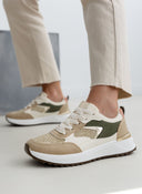 Sneakers με λεπτομέρεια ψάθα ERYNN