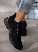 Sneakers με πλεκτό σχέδιο Xti 142452 - Μαύρο - thefashionproject.gr - Xti Footwear