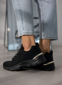 Sneakers με πλεκτό σχέδιο Xti 142452 - Μαύρο - thefashionproject.gr - Xti Footwear