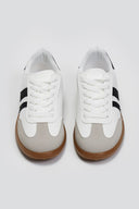 Sneakers με ρίγες ERYNN - Λευκό/Μαύρο - thefashionproject.gr - ERYNN