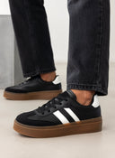 Sneakers flatforms με ρίγα
