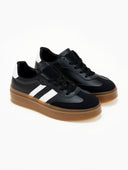 Sneakers flatforms με ρίγα