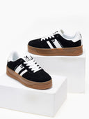 Sneakers με ρίγες Xti 143483 - Μαύρο - thefashionproject.gr - Xti Footwear