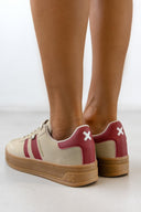 Sneakers με ρίγες Xti 143483 - Μπεζ - thefashionproject.gr - Xti Footwear