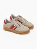 Sneakers με ρίγες Xti 143483 - Μπεζ - thefashionproject.gr - Xti Footwear