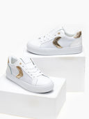 Sneakers με ύφασμα και glitter