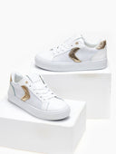 Sneakers με ύφασμα και glitter - Λευκό - thefashionproject.gr - ERYNN