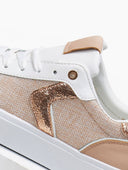 Sneakers με ύφασμα και glitter - Χαλκός - thefashionproject.gr - ERYNN