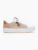 Sneakers με ύφασμα και glitter - Χαλκός - thefashionproject.gr - ERYNN