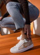 Sneakers με ύφασμα και glitter - Χαλκός - thefashionproject.gr - ERYNN