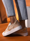 Sneakers με ύφασμα και glitter - Χαλκός - thefashionproject.gr - ERYNN