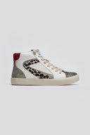 Sneakers μποτάκια με glitter και print ERYNN