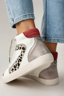 Sneakers μποτάκια με glitter και print ERYNN