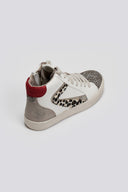 Sneakers μποτάκια με glitter και print ERYNN