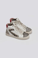 Sneakers μποτάκια με glitter και print ERYNN