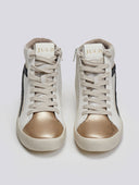 Sneakers μποτάκια με μεταλλικό χρώμα ERYNN