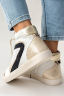 Sneakers μποτάκια με μεταλλικό χρώμα ERYNN