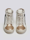 Sneakers μποτάκια με μεταλλικό χρώμα ERYNN - Χρυσό - thefashionproject.gr - ERYNN - 23137009002