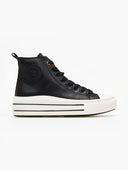 Sneakers μποτάκια με ρίγες στη σόλα Refresh 170934 - Μαύρο - thefashionproject.gr - Refresh