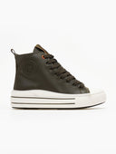 Sneakers μποτάκια με ρίγες στη σόλα Refresh 170934 - Χακί - thefashionproject.gr - Refresh