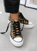 Sneakers μποτάκια πάνινα - Leopard - thefashionproject.gr - ERYNN