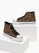 Sneakers μποτάκια πάνινα - Leopard - thefashionproject.gr - ERYNN