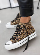 Sneakers μποτάκια πάνινα - Leopard - thefashionproject.gr - ERYNN