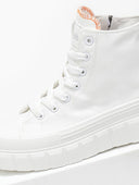 Sneakers μποτάκια πάνινα Refresh 170791 - Λευκό - thefashionproject.gr - Refresh
