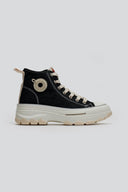 Sneakers μποτάκια πάνινα Refresh 172563 - Μαύρο - thefashionproject.gr - Refresh