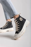 Sneakers μποτάκια πάνινα Refresh 172563 - Μαύρο - thefashionproject.gr - Refresh