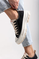 Sneakers πάνινα με chunky σόλα Refresh 172564 - Μαύρο - thefashionproject.gr - Refresh