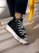 Sneakers πάνινα μποτάκια Refresh 171919 - Μαύρο - thefashionproject.gr - Refresh