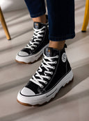 Sneakers πάνινα μποτάκια Refresh 171919 - Μαύρο - thefashionproject.gr - Refresh