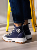 Sneakers πάνινα μποτάκια Refresh 171919 - Μπλε σκούρο - thefashionproject.gr - Refresh