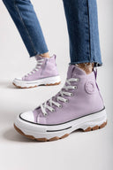 Sneakers πάνινα μποτάκια Refresh 172476 - Λιλά - thefashionproject.gr - Refresh